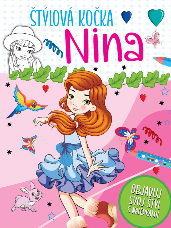 Štýlová kočka - Nina (objavuj svoj štýl s nálepkami!) - kniha z kategorie Omalovánky