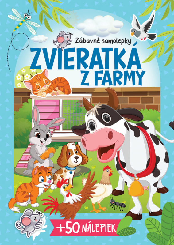 Zvieratká z farmy + 50 nálepiek (Zábavné samolepky) - kniha z kategorie Omalovánky