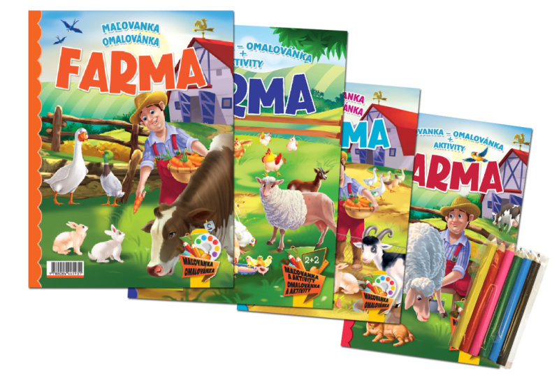Farma: Maľovanka + aktivity - komplet - kniha z kategorie Omalovánky
