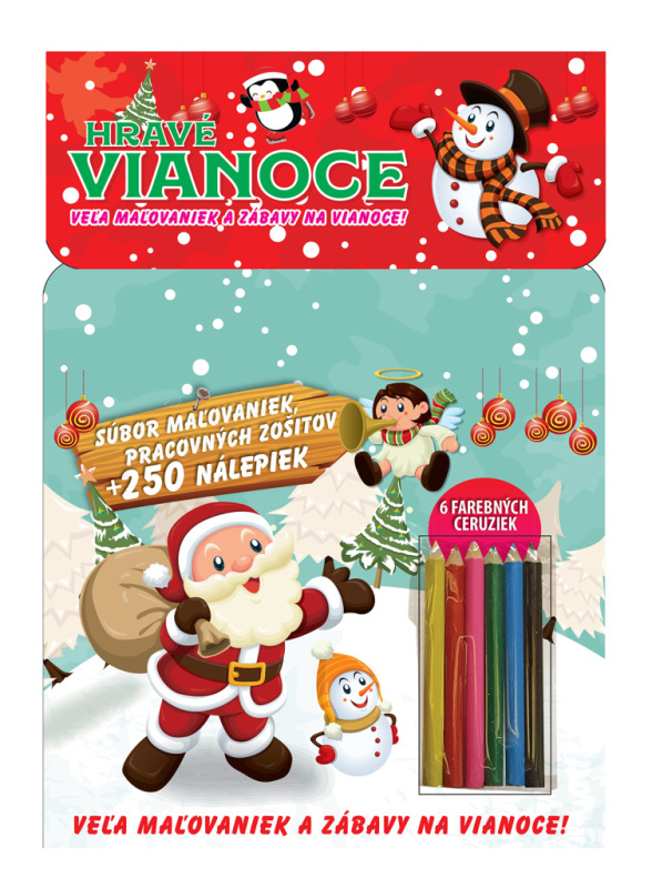 Hravé Vianoce (Veľa maľovaniek a zábavy na Vianoce!) - kniha z kategorie Omalovánky