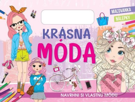 Krásna móda (Maľovanka, nálepky) - kniha z kategorie Omalovánky