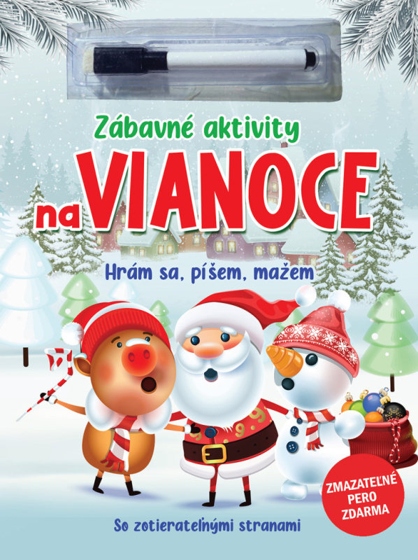 Zábavné aktivity na Vianoce (Hrám sa, píšem, mažem) - kniha z kategorie Omalovánky
