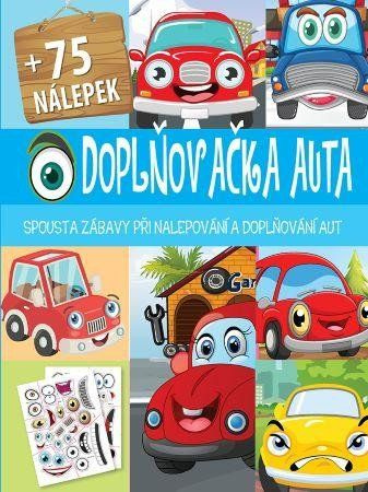 Pracovní sešit se samolepkami Doplňovačka auta + 75 nálepek CZ verze 21x28cm