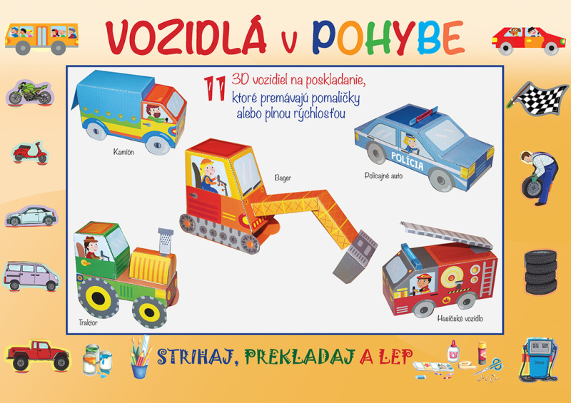 Vozidlá v pohybe - kniha z kategorie Vystřihovánky