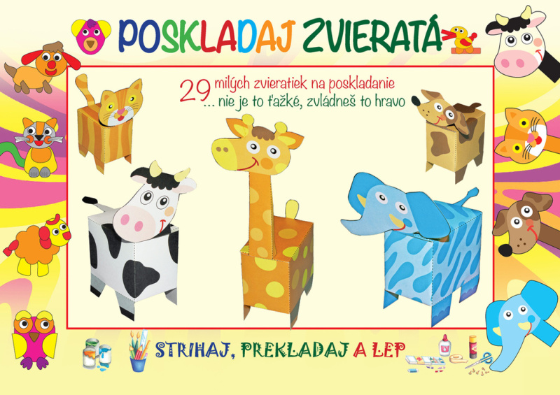 Poskladaj zvieratá - kniha z kategorie Vystřihovánky