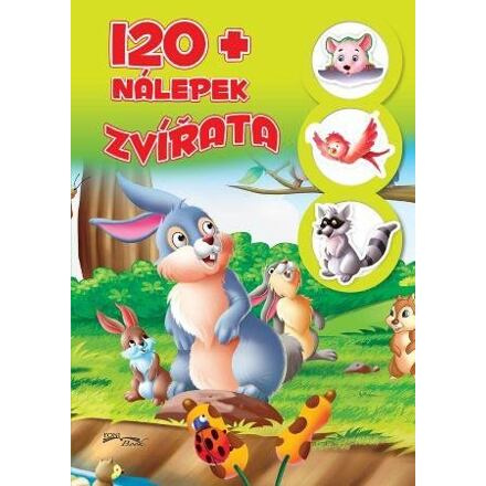 Pracovní sešit se samolepkami Zvířata + 120 nálepek CZ verze 21x30cm