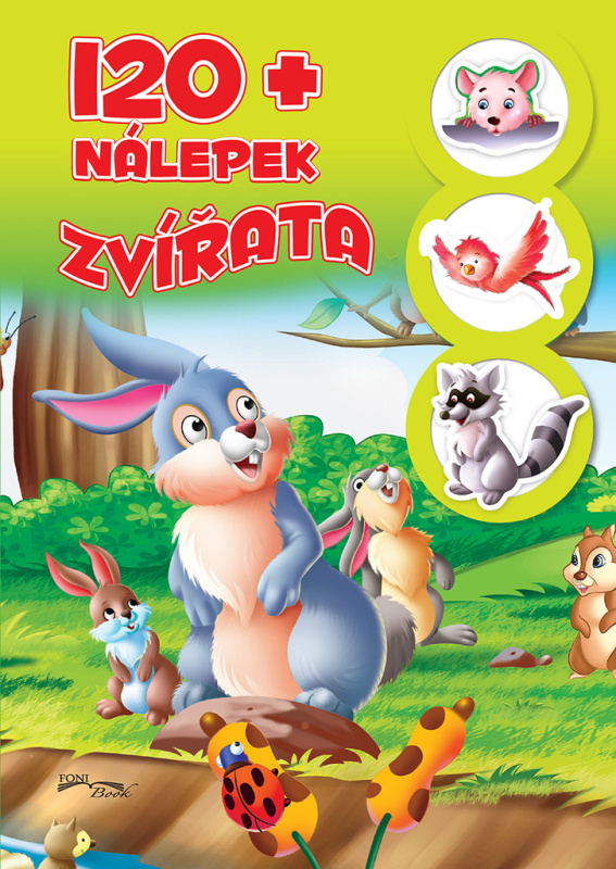 Pracovní sešit se samolepkami Zvířata + 120 nálepek CZ verze 21x30cm