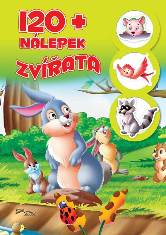 Pracovní sešit se samolepkami Zvířata + 120 nálepek CZ verze 21x30cm