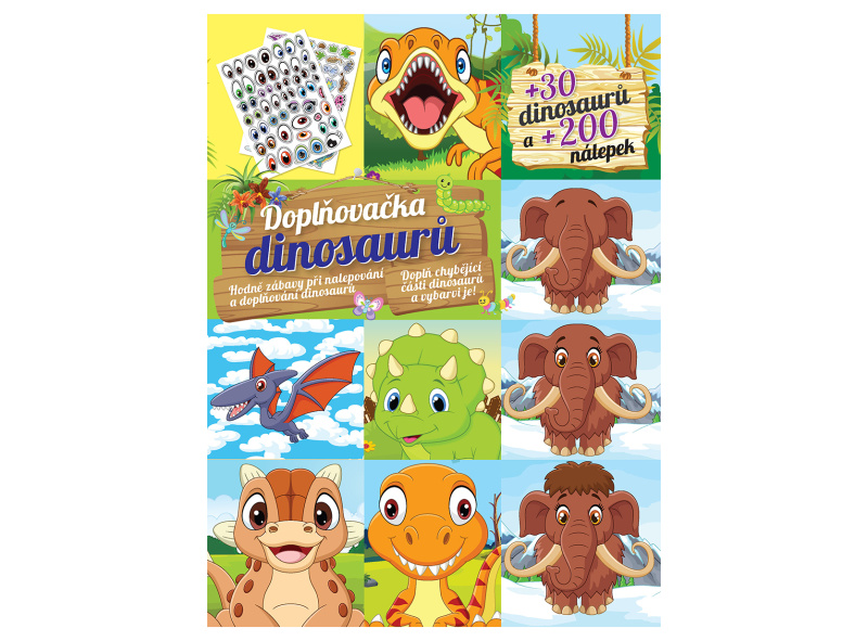 Doplňovačka s dinosaurů +30 dinosaurů a + 200 nálepek