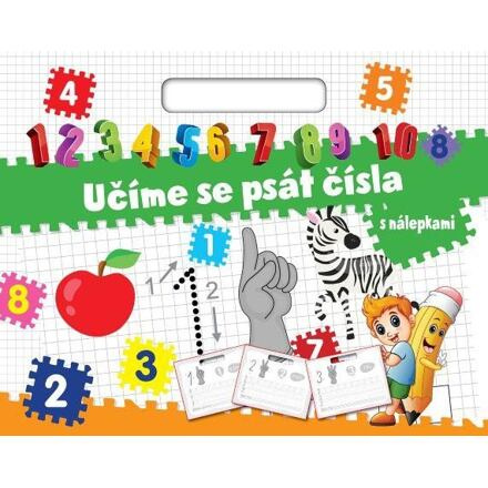 Učíme se psát čísla s nálepkami