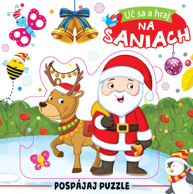 Uč sa a hraj Na saniach (Pospájaj puzzle) - kniha z kategorie Naučné knihy