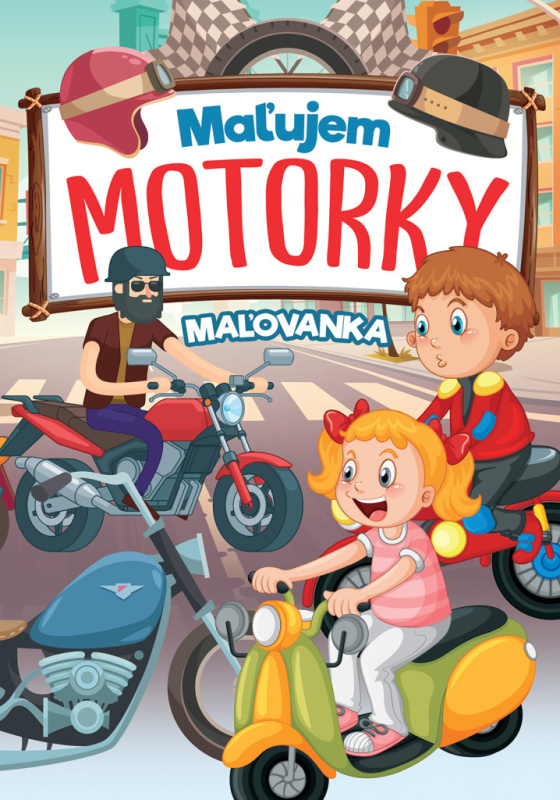 Maľujem motorky - maľovanka - kniha z kategorie Naučné knihy