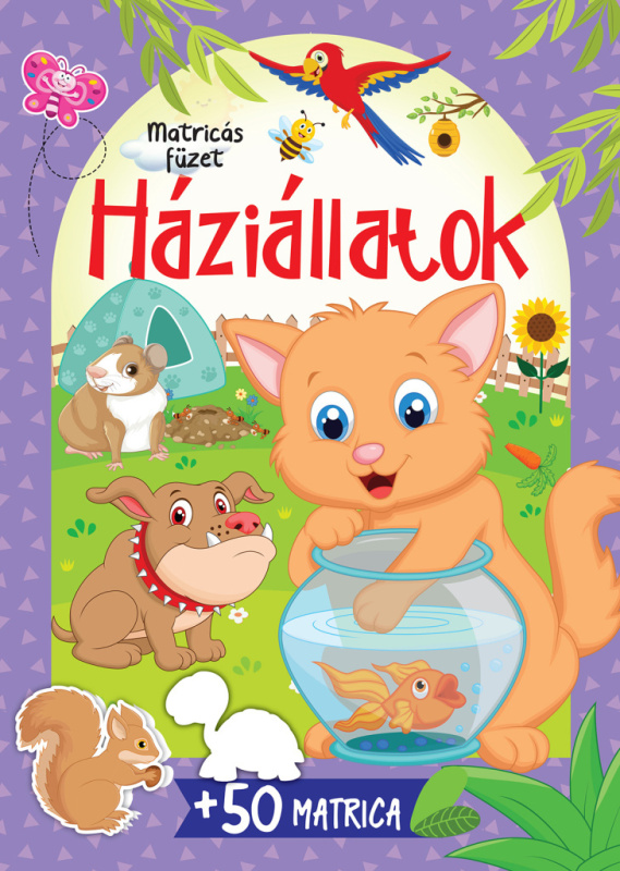 Háziállatok + 50 Matrica (Matricás füzet) - kniha z kategorie Naučné knihy