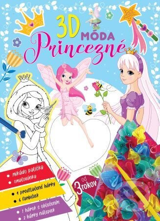 Princezné 3D móda - kniha z kategorie Omalovánky