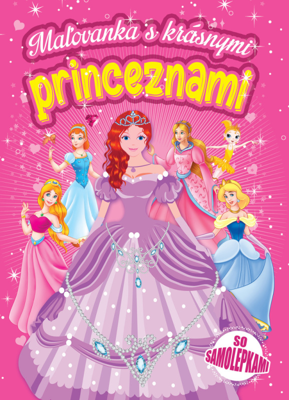 Omalovánky s krásnými princeznami se samolepkami
