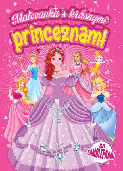 Omalovánky s krásnými princeznami se samolepkami