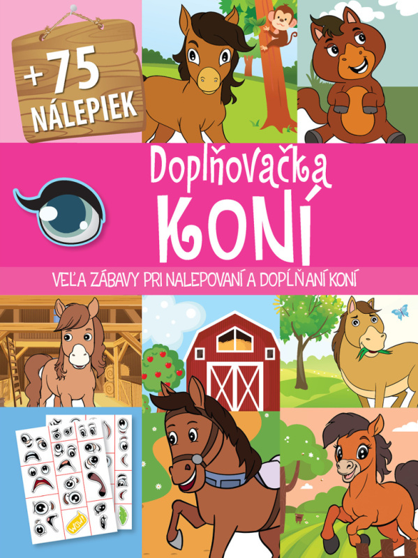 Doplňovačka koní (+ 75 náliepek) - kniha z kategorie Omalovánky