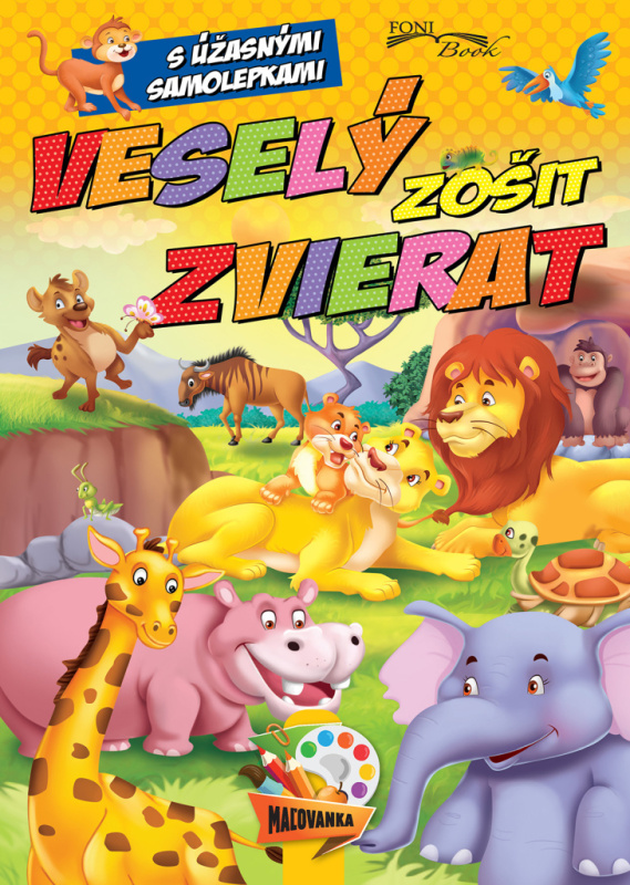 Veselý Zvířecí Sešit se Samolepkami