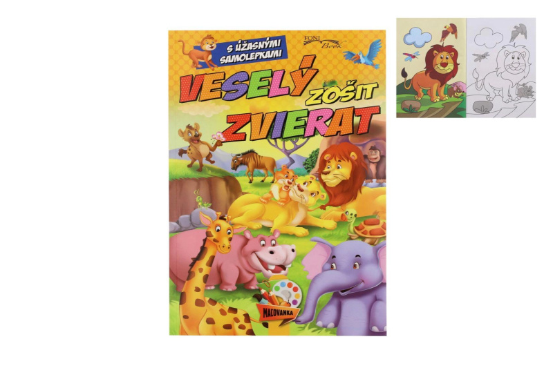 Veselý Zvířecí Sešit se Samolepkami
