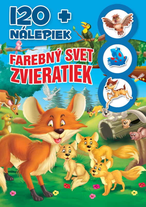 Farebný svet zvieratiek +120 nálepiek - kniha z kategorie Samolepky