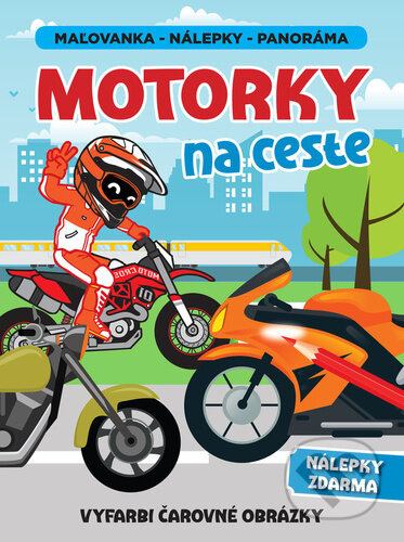 Motorky na ceste panoráma (Vyfarbi čarovné obrázky) - kniha z kategorie Omalovánky