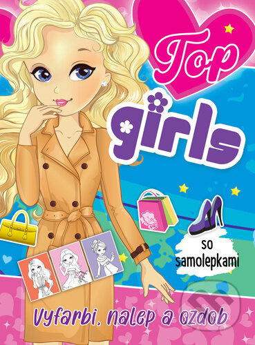 TOP girls (so samolepkami) - kniha z kategorie Samolepky