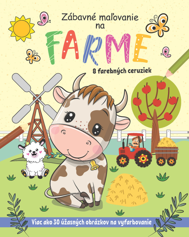 Zábavné maľovanie na farme - kniha z kategorie Omalovánky