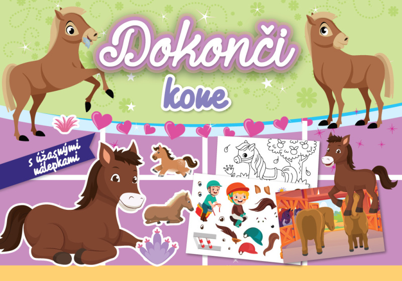Dokonči kone (s úžasnými nálepkami) - kniha z kategorie Samolepky