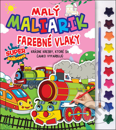 Malý maliarik Vlaky - kniha z kategorie Omalovánky