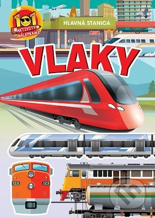 Vlaky - 101 aktivity s nálepkami - kniha z kategorie Omalovánky, vystřihovánky, papír