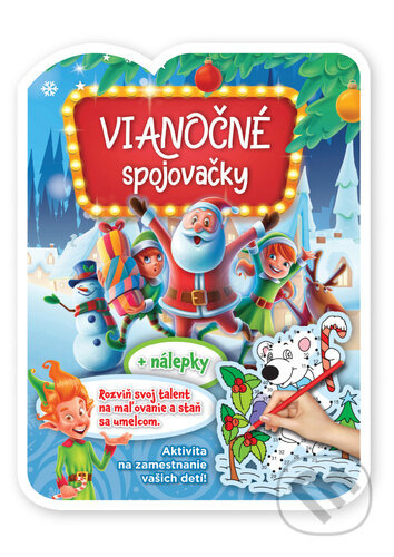 Vianočné spojovačky - kniha z kategorie Omalovánky, vystřihovánky, papír