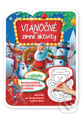 Vianočné zimné aktivity - kniha z kategorie Omalovánky, vystřihovánky, papír
