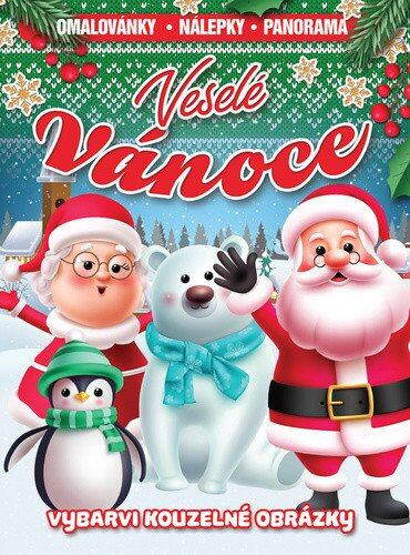 Veselé Vánoce - kniha z kategorie Omalovánky, vystřihovánky, papír