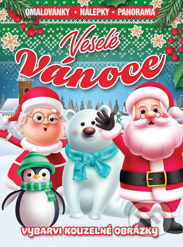Veselé Vánoce - kniha z kategorie Omalovánky, vystřihovánky, papír