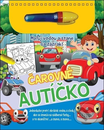 Čarovné autíčko - kniha z kategorie Omalovánky, vystřihovánky, papír