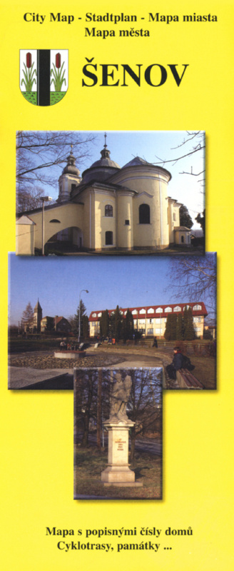 Šenov mapa s popisnými čísly domů (City Map-Stadtplan-Mapa miasta)