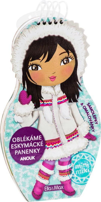 Oblékáme eskymácké panenky Anouk - omalovánky