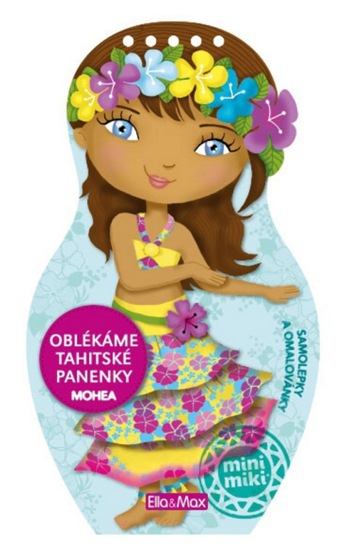 Oblékáme tahitské panenky Mohea - omalovánky