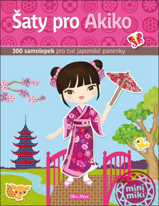 Šaty pro AKIKO - kniha samolepek