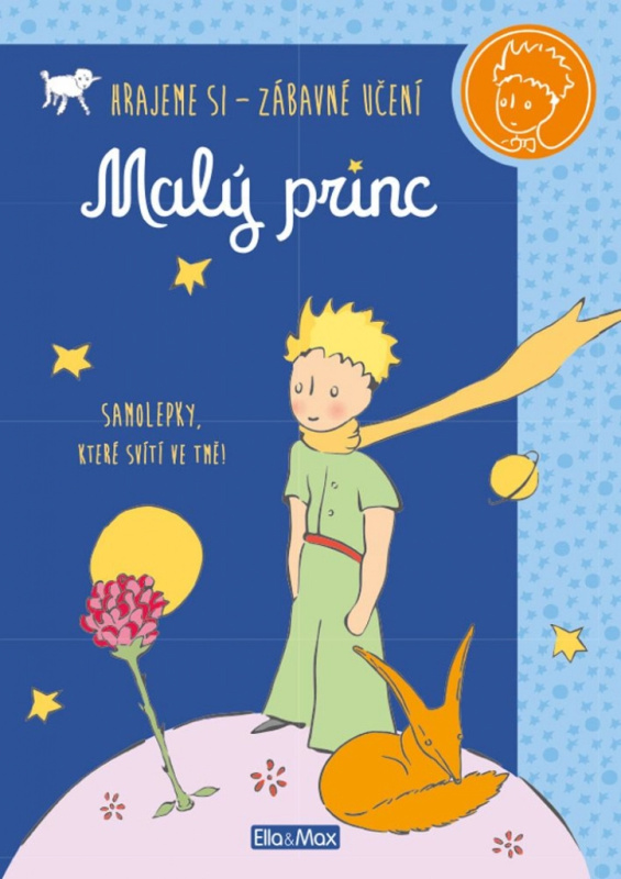 Malý princ - Kniha aktivit, modré svítící samolepky