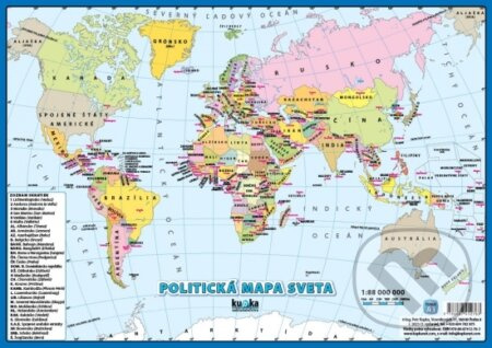 Politická mapa sveta (A3) - Petr Kupka - kniha z kategorie Mapy