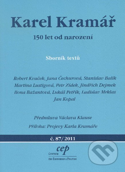 Karel Kramář (150 let od narození) - Kolektív - kniha z kategorie Historie