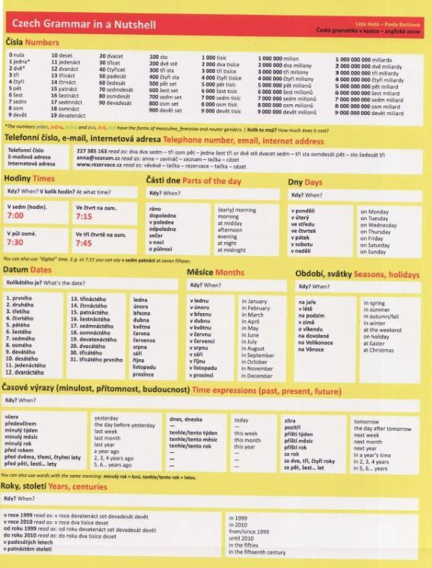 Česká gramatika v kostce / Czech Grammar in a Nutshell - Lída Holá, Pavla Bořilová