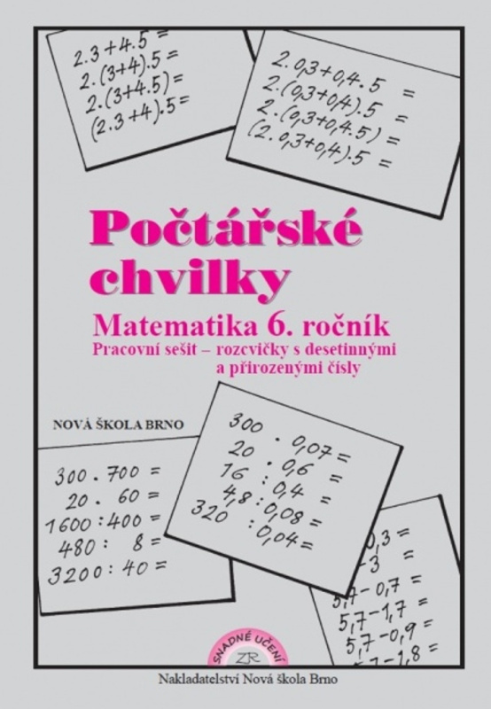 Počtářské chvilky: Matematika 6 ročník - pracovní sešit - kniha z kategorie 1. stupeň