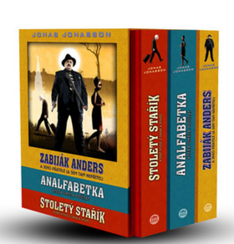 3 x Jonasson: Stoletý stařík + Analfabetka + Zabiják Anders - Jonas Jonasson
