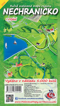 Nechranicko (Ručně malovaná mapa)