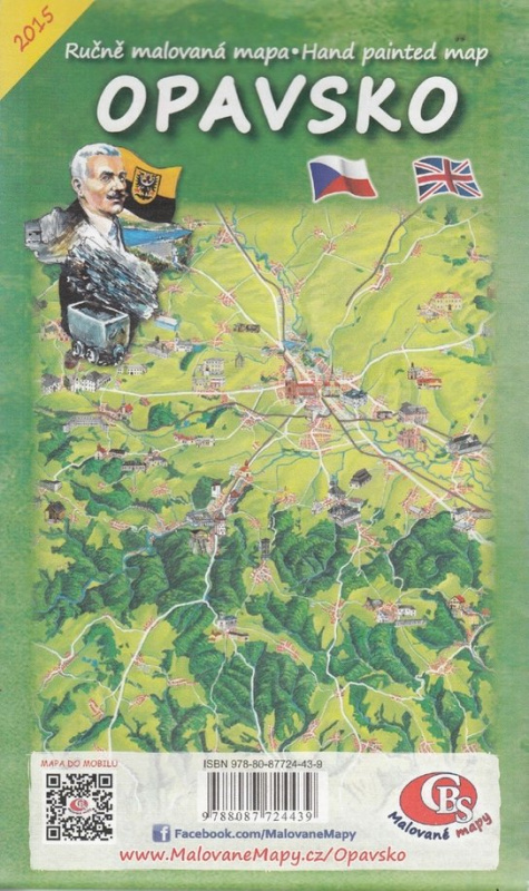 Opavsko (Ručně malovaná mapa)