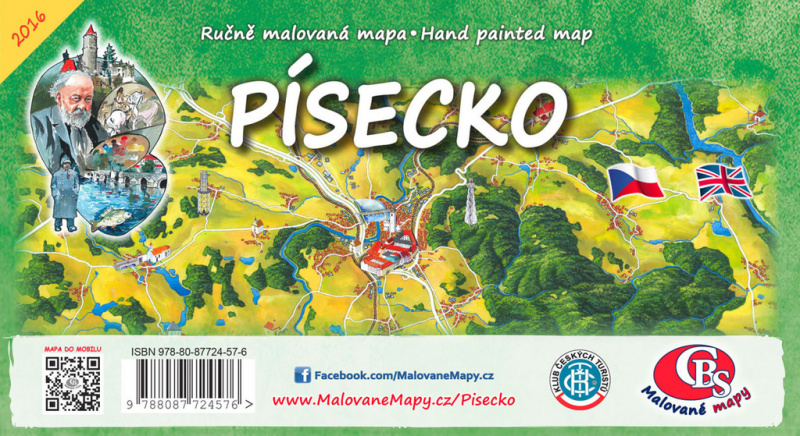 Písecko (Ručně malovaná mapa)