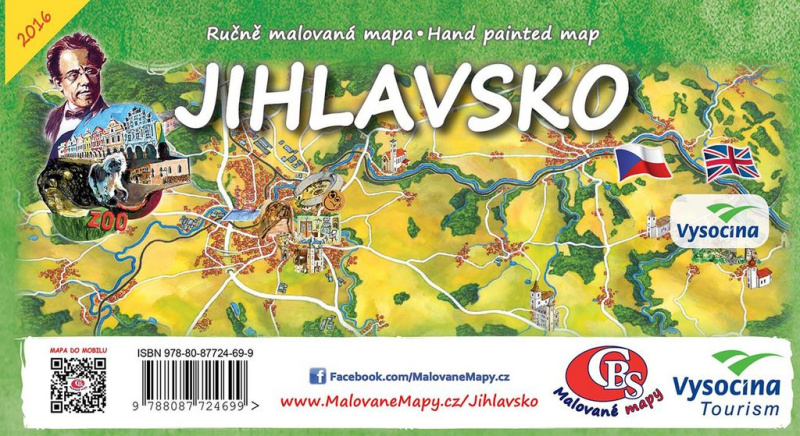 Jihlavsko (Ručně malovaná mapa)