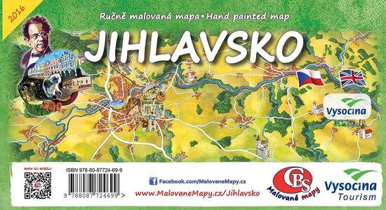 Jihlavsko (Ručně malovaná mapa)